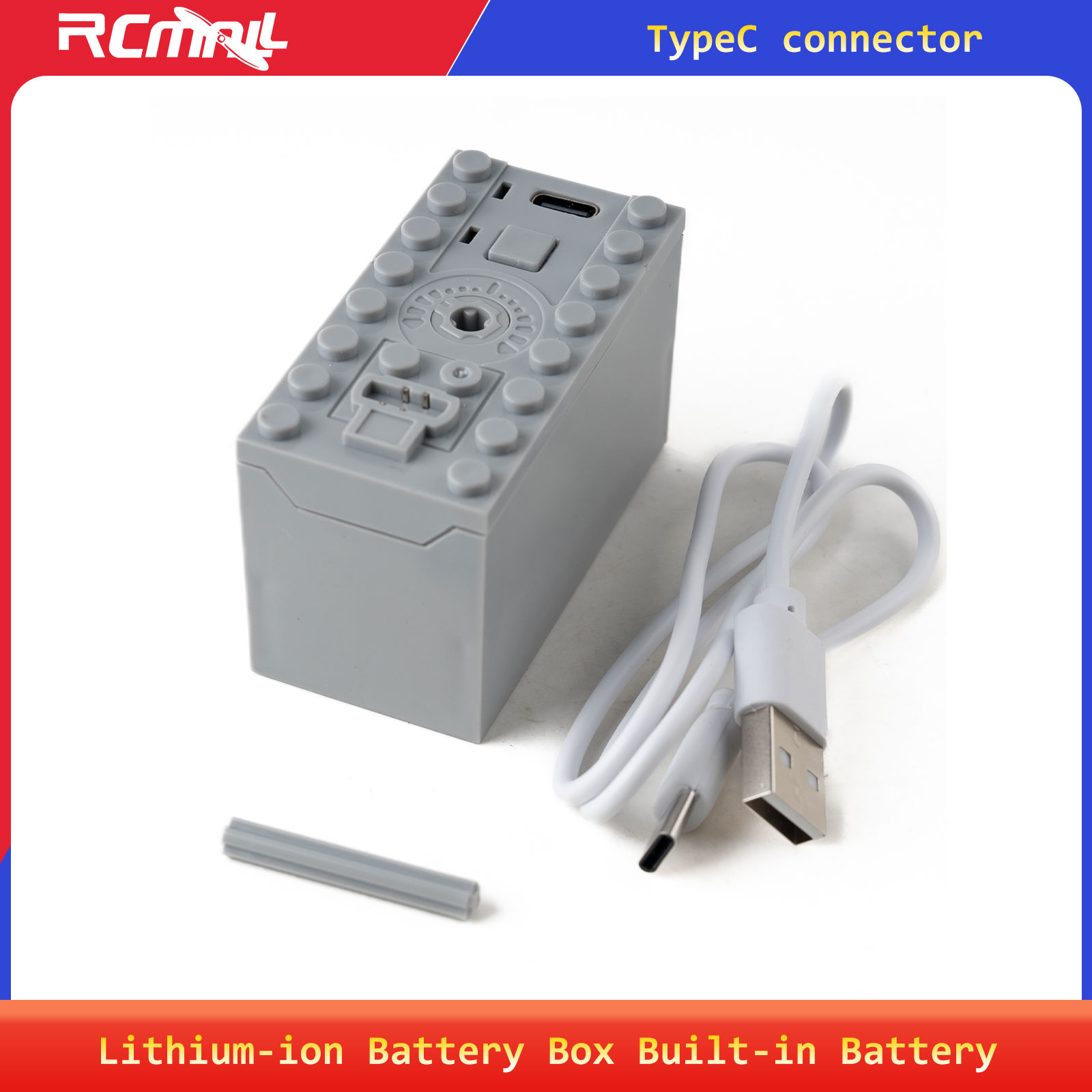 Renewable Energy Lego - Kotak Baterai Lithium-ion dengan Baterai Terpasang,