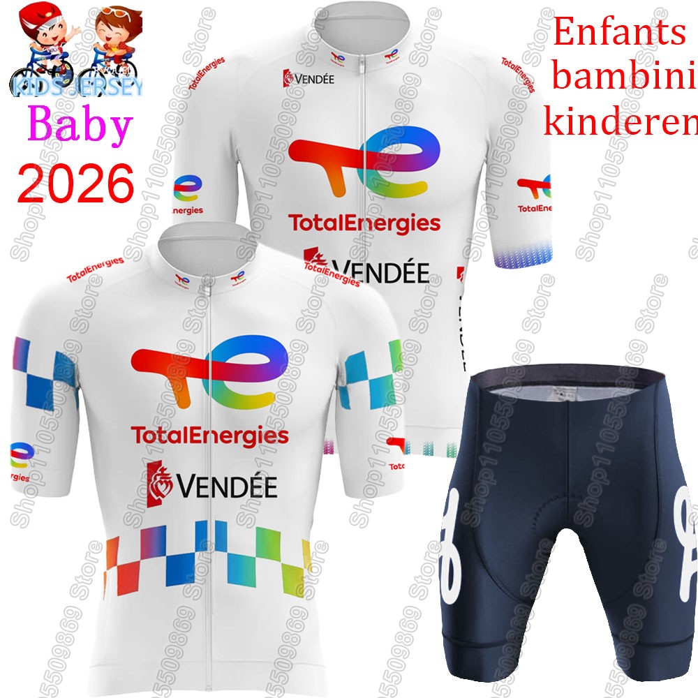 Renewable Energy Kids - Set Jersey Bersepeda Total Energies Anak-anak
